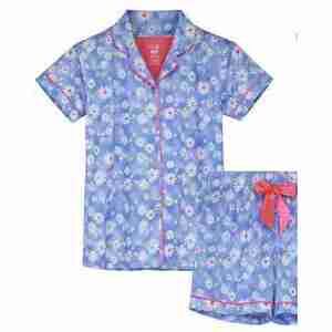 Max & Olivia Short Sleeves Top, Short with Bow at Waist, 2 Piece Set